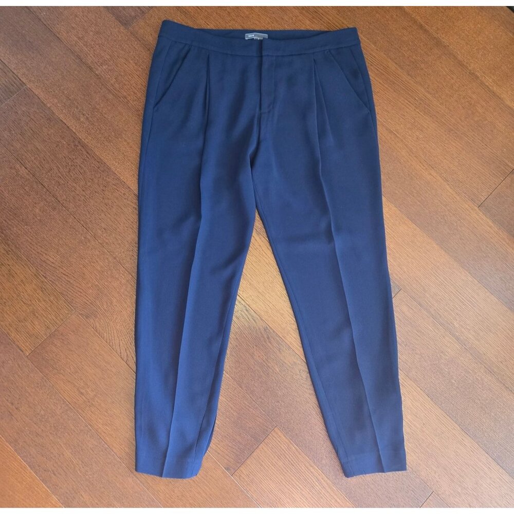 Vince Navy Blue Pleated Trouser Jogger Pants Women's 10